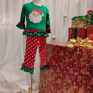 Adorable outfit to meet Santa for pictures or for Christmas Day!